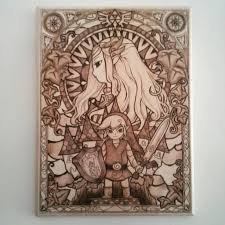 Only 1 available and it's in 18 people's carts. Legend Of Zelda Pyrography By Triforcecreations On Deviantart In 2021 Stained Glass Wall Art Art Glass Wall Art