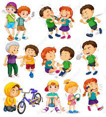 Diferentes Ninos Haciendo Cosas Malas Ilustracion Ilustraciones Vectoriales Clip Art Vectorizado Libre De Derechos Image 63871491
