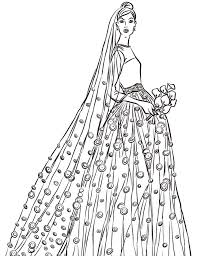 Wedding coloring pages are excellent for people who want to get married elegantly or wittily. Beautiful Bride Coloring Page Free Printable Coloring Pages For Kids