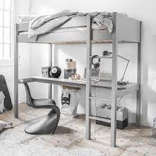 hoogslaper met bureau sommet grijs hoogslaper bed met bureau zolderbedden