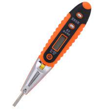 In response to voltage detection, the pen glows red. Voltage Tester Pen Ac Dc 12 220v Lcd Digital Electrical