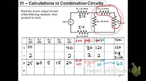 Combination Circuit Calculations