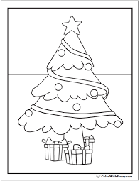 Your kids will also lvoe the cut and color snowman page! Printable Christmas Tree Coloring Pages