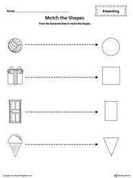 free shapes line tracing prewriting worksheet prewriting worksheets line tracing worksheets tracing worksheets