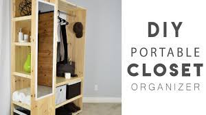 The key to making a. Diy Portable Closet Organizer Youtube