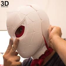 3d Printable Model Iron Spider Superior Spider Man Face Shell Helmet With Interchangeable Eyes Avengers Infinity War Print File Format Stl Do3d Portfolio