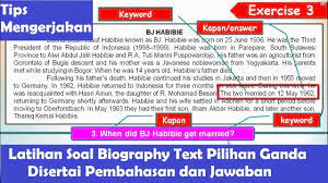 10 contoh soal hortatory exposition text dan kunci jawaban terbaru kunci. Latihan Soal Biography Text Dalam Bahasa Inggris Pilihan Ganda Disertai Pembahasan Dan Jawaban Youtube