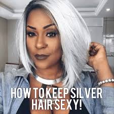 Apply the mixture to your hair after shampooing. How To Keep Silver Hair Or Gray Hair From Yellowing Keep It Sexy