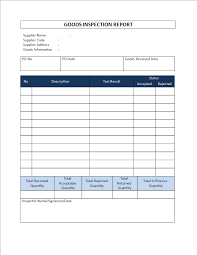 Most common fields which come with these editable, blank business inventory checklist templates include inventory number. Incoming Goods Inspection Report Templates At Allbusinesstemplates Com