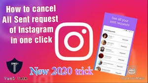 Fill out the page with your information where it requested to do so. How To Cancel All Sent Request Of Instagram In One Click Delete It New 2020 Trick Youtube