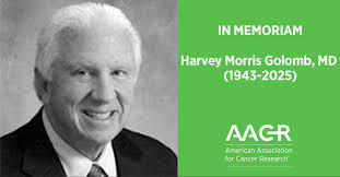 We are saddened by the loss of Harvey M. Golomb, MD, who died August 20,  2025, at the age of 82. An AACR member since 1978, Dr. Golomb was a retired  professor