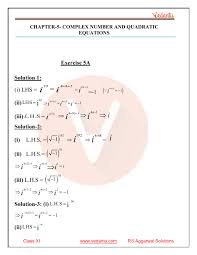 Grade 4 and 5 maths questions and problems to test the understanding of maths concepts and procedures are presented. Rs Aggarwal Class 11 Solutions Chapter 5 Complex Numbers And Quadratic Equations