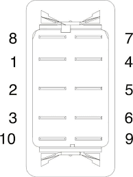Paddle or rocker actuators and a choice of solder lug,.250 tab and wire lead terminations enable this switch to adapt to high current applications. Carling Rocker Switches Par Number Guide Rocker Switch Pros