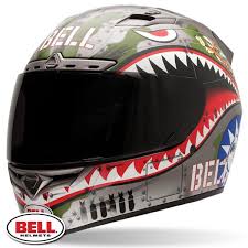 Bell Vortex Flying Tiger Helmet Full Face Motorcycle