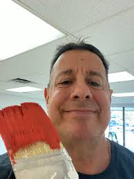 Painting the town red, blue, yellow and green.