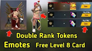 I got ffwc throne emote 😱. How To Get Double Rank Tokens Free Chair Emote In Store Free Level 8 Card Free Fire In Telugu Youtube