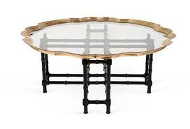 Baker Brass Glass Black Bamboo Table Bamboo Coffee Table Coffee Table Glass Top Coffee Table