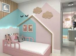 Kiz Cocuk Odalari Icin Ev Seklinde Detaylar 30 Kiz Cocuk Odasi Modeli Ev Seklinde Yatak Ve Dolaplar In 2020 Pastel Room Decor Baby Room Decor Kids Room Design