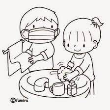 Dibujos Para Colorear Maestra De Infantil Y Primaria Dibujos Para Colorear Escenas Higiene Personal Ninos Rutina Diaria De Ninos Habitos De Higiene Personal