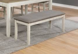 Measuring 44 x 18 x 22 inches, this mudroom bench is the perfect way to make a decorative splash while adding storage and a practical seating surface. Nina White Dining Bench Seat Evansville Overstock Warehouse