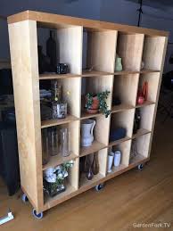 Tv stands & benches tv & media storage. Kallux Ikea Hack Rolling Shelving Unit Gardenfork Eclectic Diy