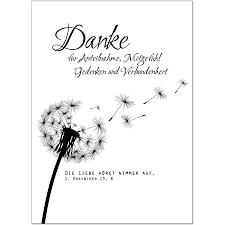 Und die tage deiner trauer werden ein ende haben. Trauer Danksagungskarten Mit Umschlag Motiv Pusteblume 15 Stuck Dankeskarten Din A6 Set Trauerkarten Danksagung Danke Sagen Amazon De Burobedarf Schreibwaren