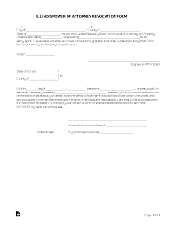 The statutory change was made at the urging of the illinois state medical society (isms), which argued that the existing. Free Illinois Power Of Attorney Revocation Form Pdf Word Eforms