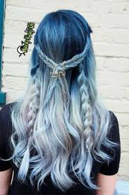 What you should have done was bleach the hair until all the purple pigment was gone, then dyed it blonde. 21 Blue Ombre Hair Styles For Daring Women My Stylish Zoo