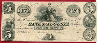 The bank of augusta woodruff county locations. Usa Remainder 5 Dollars 18 State Of Georgia Bank Of Augusta Gebraucht Bild Als Erhaltungsangabe Ma Shops