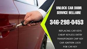 Anything from cutting keys for a ton of different makes of cars to unlocking our front door of our house, etc. Unlock Car Door Service Bellaire Locksmith