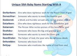 Enjoy those precious early days with your new tiny person. Unique Sikh Baby Names Babysikh Twitter