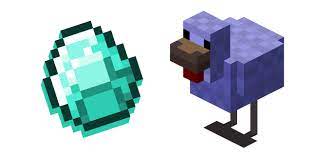 Use a piston to push the egg off the podium and it will drop and. Minecraft Diamond Chicken And Diamond Egg Cursor Custom Cursor