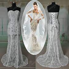 Wholesale Oumeiya Rwd116 Custom Made Mermaid Lace Transparent Bodice See Through Corset Wedding Wedding Dresses Corset Bargain Wedding Dresses Wedding Dresses