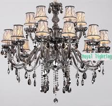 18 Pcs Dining Room Primitive Black Grey Chandelier Led Lamp Large Smoke Crystal Chandelier For Living Room Lamparas Hotel Light Crystal Chandelier Chandelie18 Chandelier Aliexpress