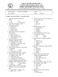 Nah sekarang kita bakal ngapain? Soal Dan Jawaban Teknik Kerja Bengkel Ilmu Soal