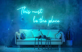 Neon bleu neon azul lights tumblr blue neon lights everything is blue neon aesthetic blue aesthetic dark aesthetic bedroom himmelblau. Customize Now Neon Signs Dream House Interior Room Ideas Bedroom