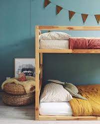 Simple But Really Cool Bunkbed Design Good Use Of Small Space For 2 Kids Nursery Nurserydesign Childrens Bedrooms Design Kid Room Decor Bunk Bed Designs