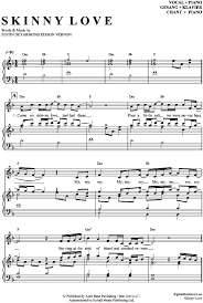 Birdy Skinny Love Chords Skinny Love Klavier Gesang Birdy Pdf Noten Klick Auf Die Noten Um Reinzuhoren Noten Und Playback Zum Download Fur Klarinette Noten Klavier Noten