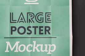 A Classic Folded Poster Design Psd Mock Up Display To Help Your Present Your Posters And Other Big Print Proj Poster Mockup Beautiful Posters Poster Mockup Psd