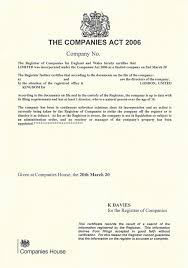 A certificate of incumbency may be requested by a bank when the company is opening an account or beginning any major transaction. Certificate Of Good Standing For Uk Companies