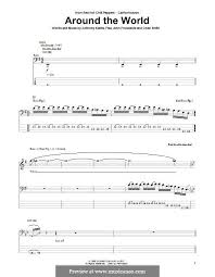 Red Hot Chili Peppers If You Have To Ask Guitar Tab Around The World Red Hot Chili Peppers By Flea A Kiedis C Smith J Frusciante On Musicaneo Red Hot Chili Peppers Red Hot John Frusciante