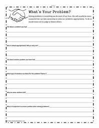Worksheets Problem Solving Worksheet Social Skills Social Emotional Learning