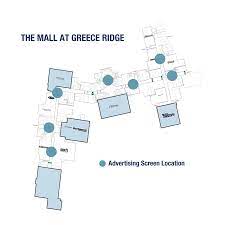 Map Of Greece Ridge Mall Video Advertising At The Mall At Greece Ridge Walkup Advertising
