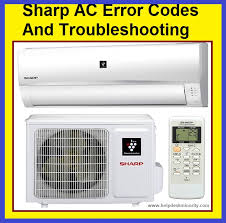 Room air conditioners feature a thermostat sensor, located behind the control panel, which measures the temperature of air coming into the. Sharp Ac Error Codes Troubleshooting Hvac Technology