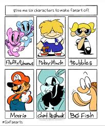 6 Character Challenge Meme By Winnocence On Newgrounds Character Memes Challenges