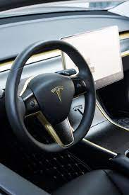 tesla model 3 gold chrome interior vinyl wrap tesla car models tesla car tesla roadster