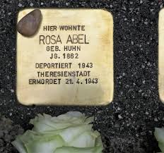 File:Stolperstein für Rosa Abel, Andréstraße 11, Chemnitz.jpg