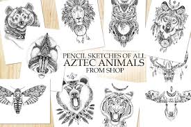 All Aztec Animals Pencil Sketches Sketches Coloring Books Pencil Sketch