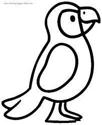 The free and unique pages boast of the primarily green birds in beautiful. Parrot Color Page