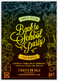 Unsw Roundhouse Jessica Kali Creative School Posters Party Poster School Parties